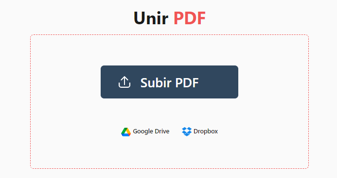 sitio unir PDF